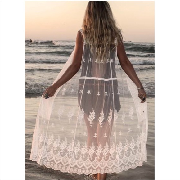 NWT Vintage Spell & the Gypsy Ophelia Lace Duster, Size S - Picture 3 of 11